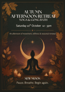 Autumn New Moon Yoga Retreat Flyer